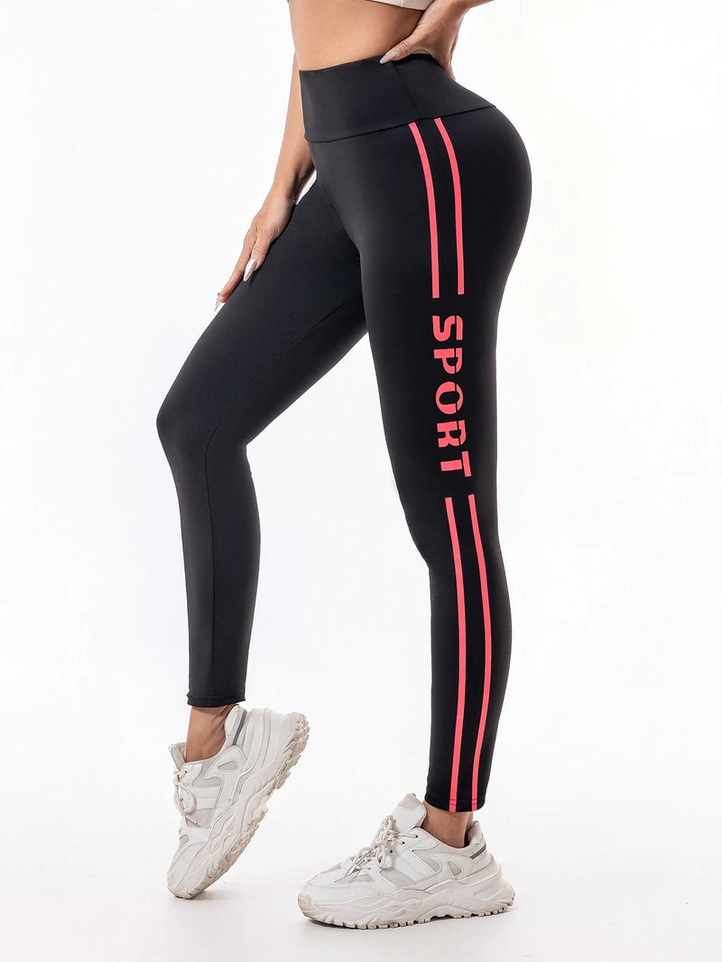 Calças leggings fitness feminino personalizado impressão e alta elasticidade